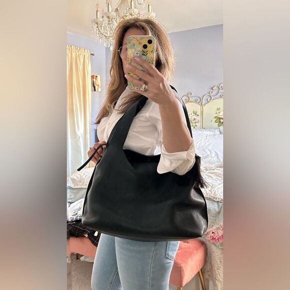 The Row Duplex Bag Black Pebble Leather EUC - Picture 3 of 16